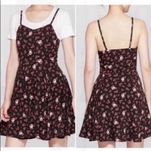 Junkfood Grateful Dead Rose Print Skater Dress